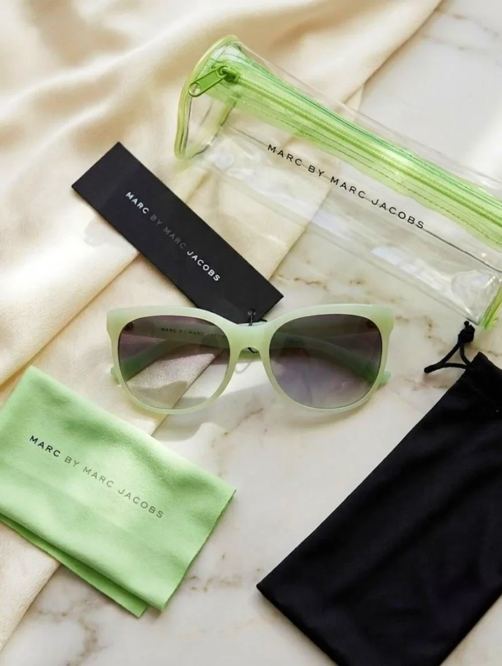 Marc Jacobs MMJ409 Opal Green Mirror Shaded Womens 